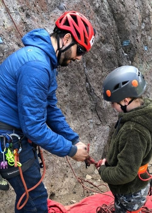 Equipo de escalada