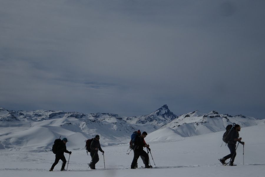 marcha sobre nieve