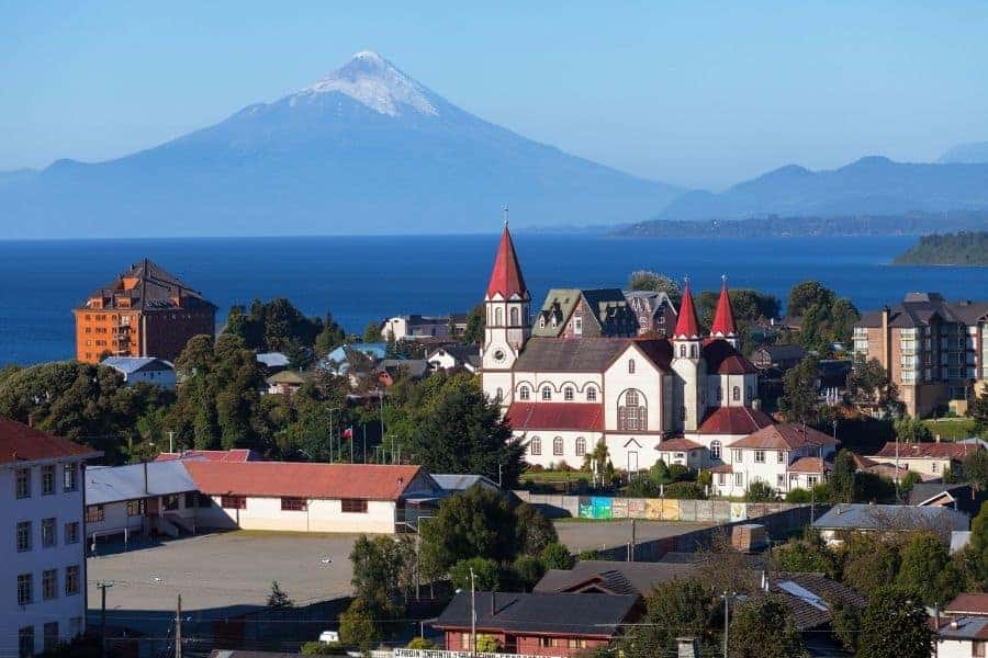 Vista Volcán Osorno desde Puerto Octay