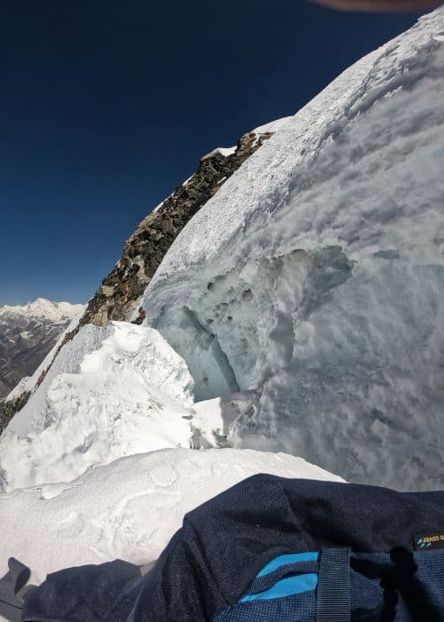 La vista desde la cima del Himalaya.